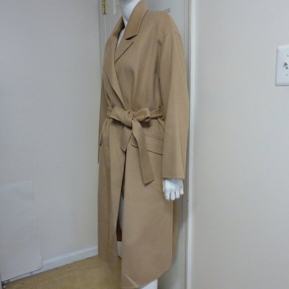 Theory Wool & Cashmere-Blend Robe Coat - Picture 9 of 11